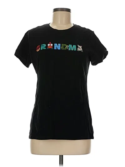 Pre-owned Port & Company Short Sleeve T-shirt In Black