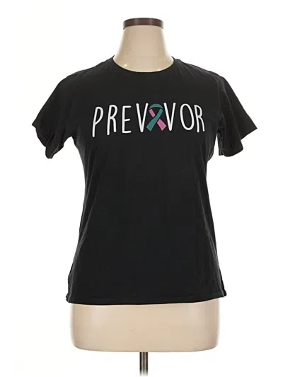 Pre-owned Port & Company Short Sleeve T-shirt In Black