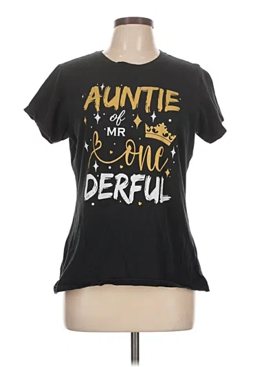 Pre-owned Port & Company Short Sleeve T-shirt In Black