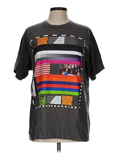 Pre-owned Port & Company Short Sleeve T-shirt In Black
