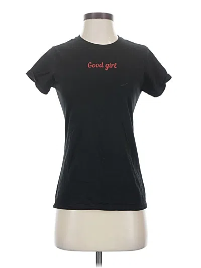 Pre-owned Port & Company Short Sleeve T-shirt In Black