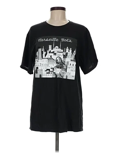 Pre-owned Port & Company Short Sleeve T-shirt In Black