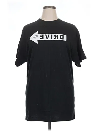 Pre-owned Port & Company Short Sleeve T-shirt In Black