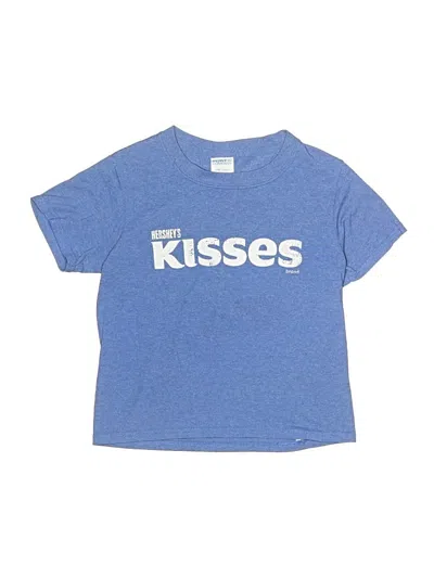 Pre-owned Port & Company Kids' Short Sleeve T-shirt In Blue