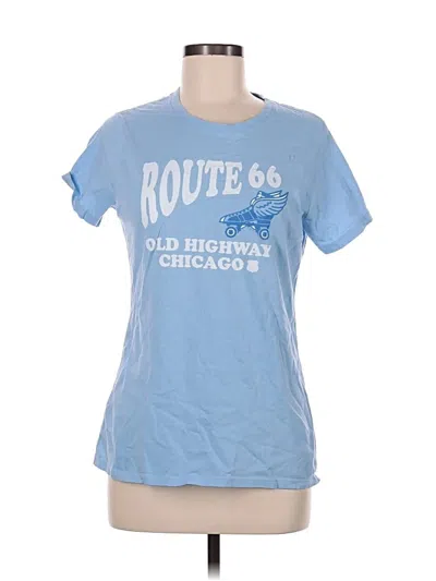Pre-owned Port & Company Short Sleeve T-shirt In Blue