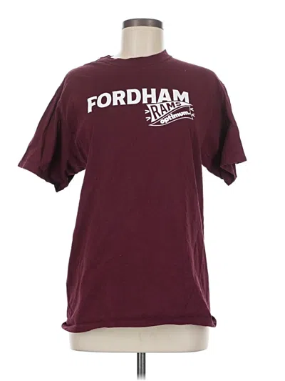 Pre-owned Port & Company Short Sleeve T-shirt In Burgundy