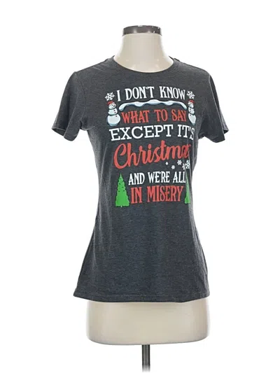Pre-owned Port & Company Short Sleeve T-shirt In Gray