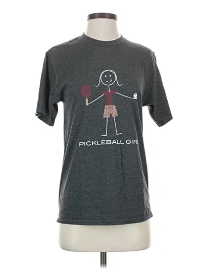 Pre-owned Port & Company Short Sleeve T-shirt In Gray