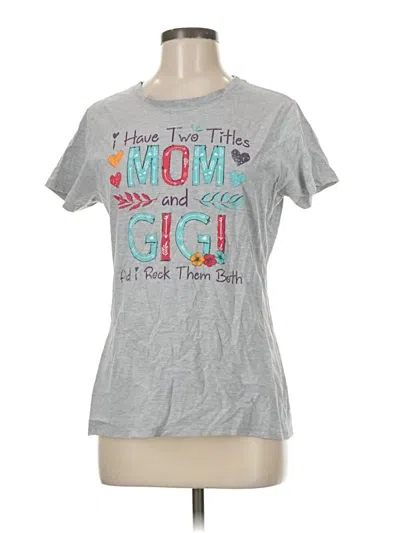 Pre-owned Port & Company Short Sleeve T-shirt In Gray