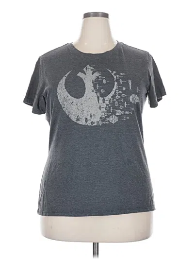 Pre-owned Port & Company Short Sleeve T-shirt In Gray