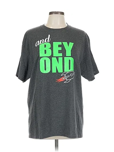 Pre-owned Port & Company Short Sleeve T-shirt In Gray