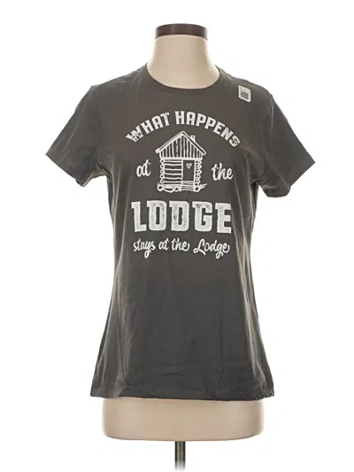 Pre-owned Port & Company Short Sleeve T-shirt In Gray