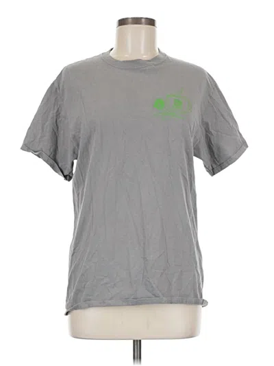 Pre-owned Port & Company Short Sleeve T-shirt In Gray