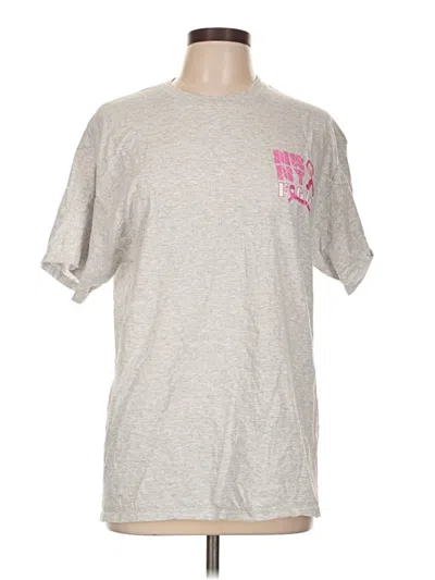 Pre-owned Port & Company Short Sleeve T-shirt In Gray