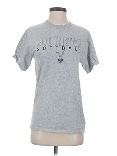 Pre-owned Port & Company Short Sleeve T-shirt In Gray