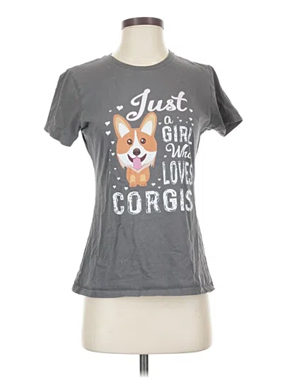 Pre-owned Port & Company Short Sleeve T-shirt In Gray