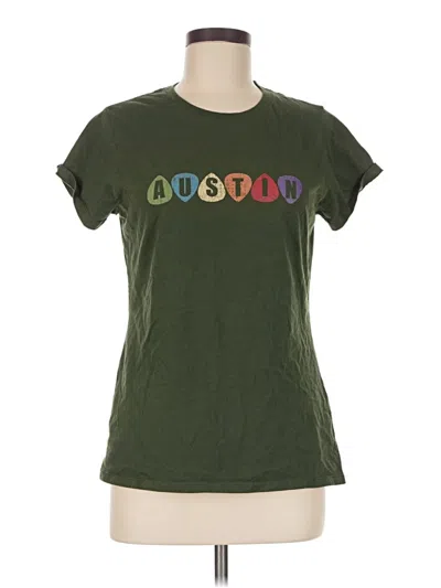 Pre-owned Port & Company Short Sleeve T-shirt In Green
