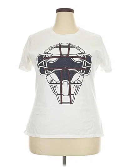 Pre-owned Port & Company Short Sleeve T-shirt In Ivory