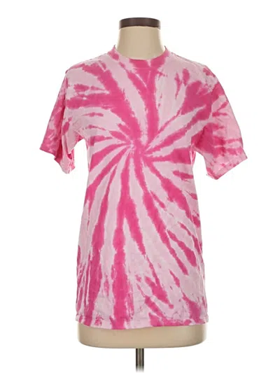 Pre-owned Port & Company Short Sleeve T-shirt In Pink