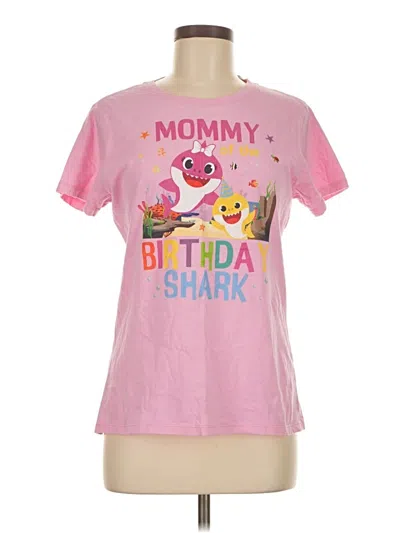 Pre-owned Port & Company Short Sleeve T-shirt In Pink