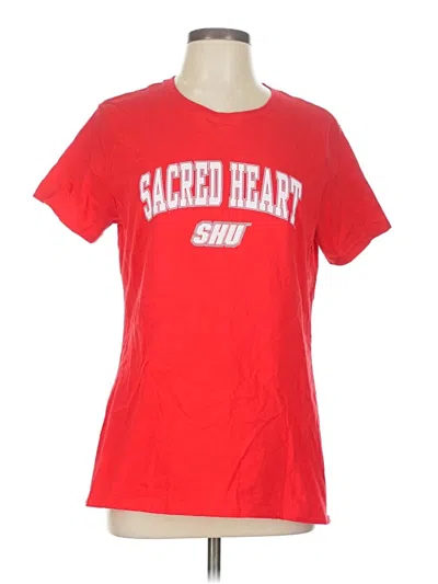 Pre-owned Port & Company Short Sleeve T-shirt In Red