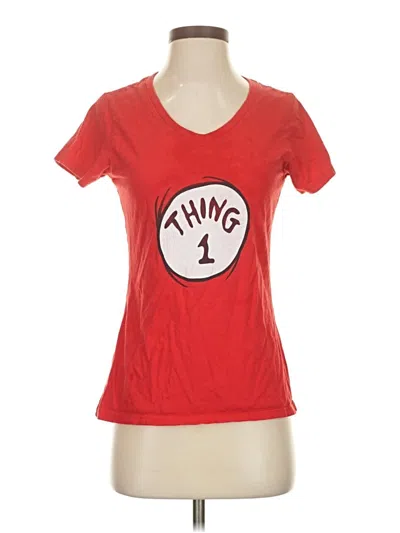 Pre-owned Port & Company Short Sleeve T-shirt In Red