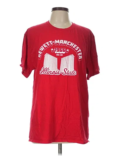 Pre-owned Port & Company Short Sleeve T-shirt In Red