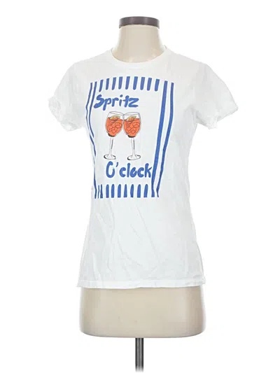 Pre-owned Port & Company Short Sleeve T-shirt In White