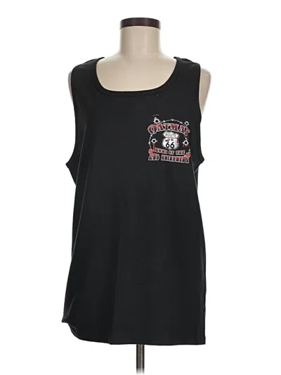 Pre-owned Port & Company Sleeveless T-shirt In Black