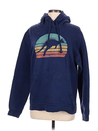 Pre-owned Port & Company Sweatshirt In Blue