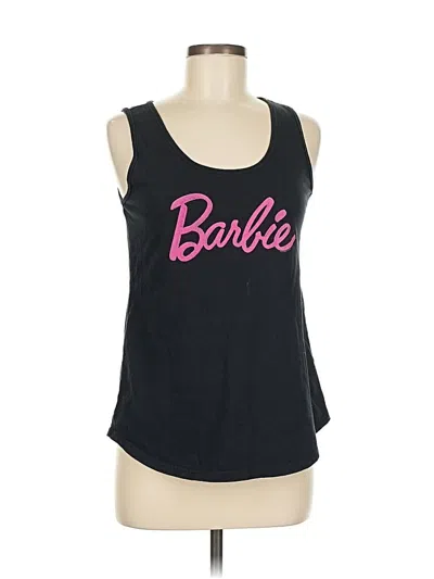 Pre-owned Port & Company Tank Top Black Halter Neckline Tops