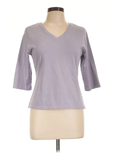 Pre-owned Port Authority 3/4 Sleeve T-shirt In Gray