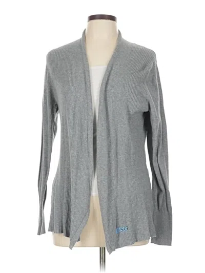 Pre-owned Port Authority Cardigan Sweater In Gray