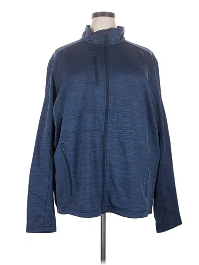Pre-owned Port Authority Track Jacket In Blue
