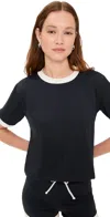 Port De Bras Akari T-shirt Black/chantilly In Black/chantilly
