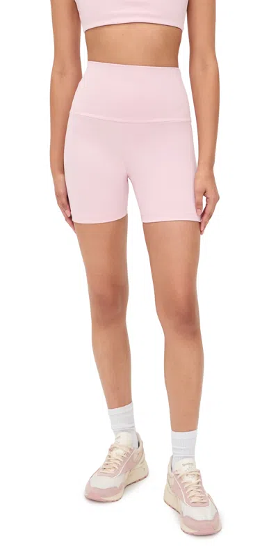Port De Bras Base Biker Shorts Plie In Pink