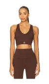 Port De Bras Emma Sports Bra In Brown