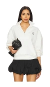 Port De Bras Signature Half Zip Sweatshirt