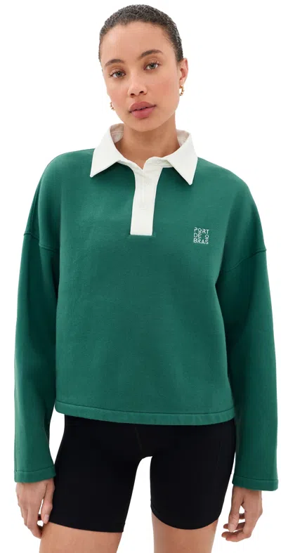 Port De Bras Sofia Sweater Emerald In Green