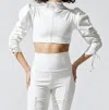 Port De Bras Stelle Ruched Zip-front Top In Multi