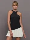 Port De Bras Swan Dress In Black,chantilly