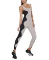 Port De Bras Wave Two-tone Stretch-jersey Jumpsuit In Shake-black