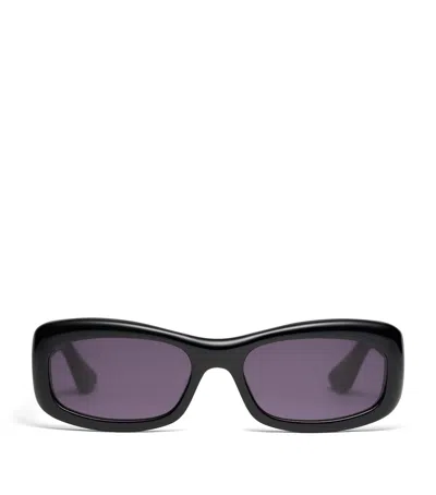Port Tanger Acetate Saudade Sunglasses In Black
