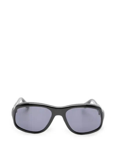 Port Tanger Bamba Geometric-frame Sunglasses In Black