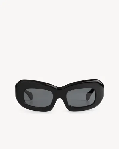 Port Tanger Baraka Black Acetate /black Lens Sunglasses