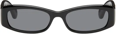 Port Tanger Black Leila Sunglasses In Black/black