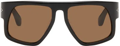 Port Tanger Black Luna Sunglasses In Black/tobacco