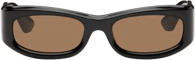 Port Tanger Black Saudade Ii Sunglasses In Black/tobacco