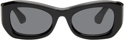 Port Tanger Black Tangerine Sunglasses In Black/black