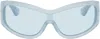 Port Tanger Blue Ice Studios Edition Nunny Sunglasses In Rif Blue/rif Blue